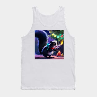 Cute Skunk Drawing Tank Top